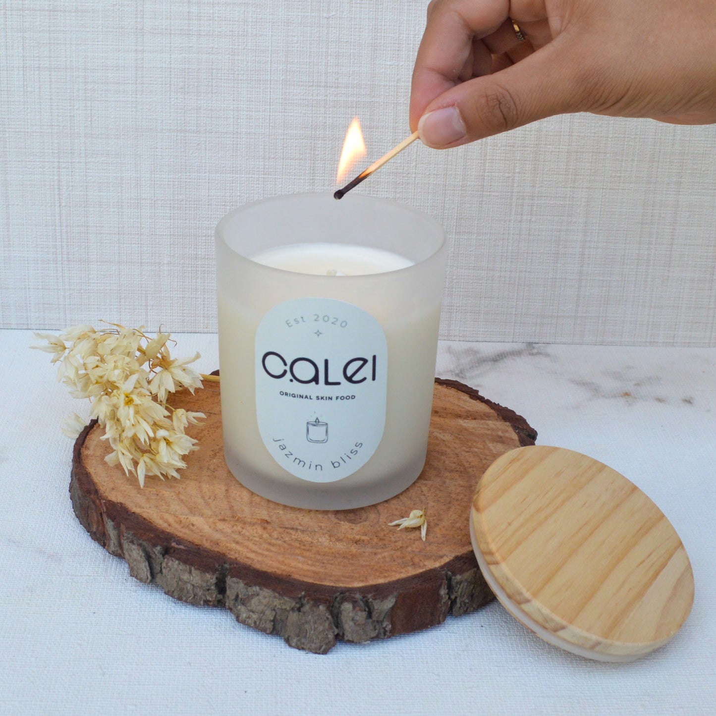 Vela Jazmín Bliss con tapa